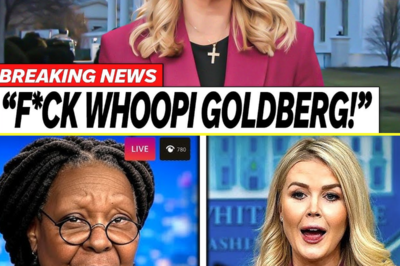 Karoline Leavitt humorously took aim at Whoopi Goldberg and “The View” during a live TV appearance, leaving audiences buzzing. Critics claim Goldberg is “well past her sell-by date,” sparking further debate over the show’s relevance.