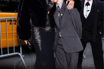 The mom stepped out with her teen child on Monday