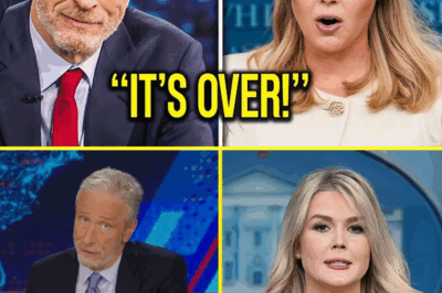 SHOCKING TV MOMENT: Jon Stewart Mocks Karoline Leavitt—But Her Ruthless Comeback Leaves Him Speechless!