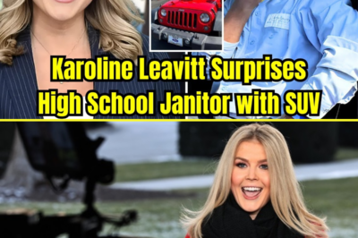 High School Janitor Left Speechless After Karoline Leavitt’s SUV Surprise—What Happened Next Will Bring You to Tears!