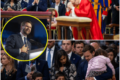 💥 SHOCKING MOMENT: Vice President JD Vance’s Adorable Children Steal the Spotlight at the Vatican—Reflecting on Good Friday with His Family At the Vatican for Good Friday service, JD Vance shared a touching moment with his children. As they attended the service, Vance expressed his gratitude for the opportunity to reflect on the crucifixion of Jesus Christ. “He died so that we might live,” Vance said. What did this emotional moment mean for his family and the future of the Vice President’s public life? Get the full details below 👇