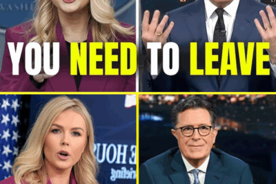 LATE-NIGHT MELTDOWN! Karoline Leavitt storms Stephen Colbert’s set, flips a lighthearted Q&A into a red-hot culture clash, and leaves the crowd gasping. Colbert, stunned, cuts the segment short