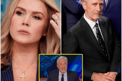 💥 SHOCKING SHOWDOWN: Jon Stewart TAKES ON Karoline Leavitt—but Her Savage Comeback Left Him HUMILIATED and the Internet in HYSTERICS! Jon Stewart tried to get a laugh at Karoline Leavitt’s expense, but she wasn’t having it. In a hilarious and explosive exchange, Leavitt flipped the script with a savage, quick-witted reply that left Stewart red-faced and scrambling to recover. The tension was real as Leavitt’s words sent the internet into a frenzy, and viewers couldn’t stop laughing. Find out exactly how Leavitt turned the tables on Stewart below 👇👇