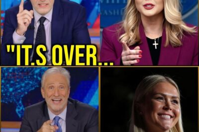 JON STEWART VS. KAROLINE LEAVITT—Her SHOCKING REACTION TURNED THE TABLES and Left Stewart SPEECHLESS! 😱