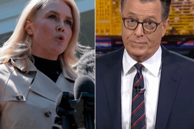 😱🔥“Late-Night WAR on Live TV! Karoline Leavitt Hijacks Stephen Colbert’s Stage in STUNNING Face-Off That Left the Audience Gasping, Segment CUT Short, and the Internet MELTING DOWN! 😤📺 Was This the Night Conservative Voices Took Over Liberal Comedy? 🤯🎤 What REALLY Happened Behind the Scenes Will SHOCK You!”🚨👀