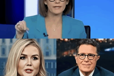 SHOCKING TV MOMENT: Karoline Leavitt Hijacks Stephen Colbert’s Stage—Fiery Clash Leaves Colbert Speechless, Audience Stunned, and Late-Night TV Forever Changed!