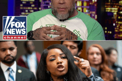 LIVE TV SHOCKER: Rep. Jasmine Crockett Delivers DEVASTATING Blow to Tyrus—He Breaks Down and Walks Off Set in TEARS! Studio in CHAOS as the Unfiltered Exchange Goes Viral!