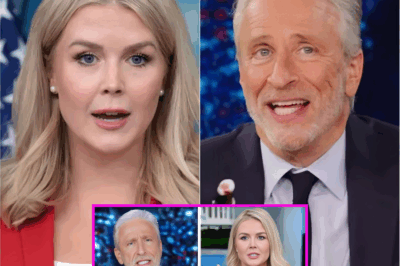 JON STEWART HUMILIATED: Karoline Leavitt’s Jaw-Dropping Comeback Leaves Legendary Comedian SPEECHLESS and Internet Exploding!