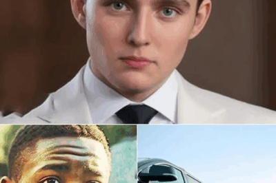 🚨🔥 UNBELIEVABLE: Black Boy Assists Barron Trump with a Flat Tire—The Next Day, a MYSTERIOUS BLACK SUV ARRIVES at His Home! What Went Down and Why Fans Are Losing It!