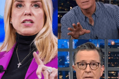SHOCKING LIVE TV: Pam Bondi Delivers a BRUTAL Comeback to Stephen Colbert on The Late Show—Colbert Left SPEECHLESS, Producers in PANIC as Tensions Explode!”