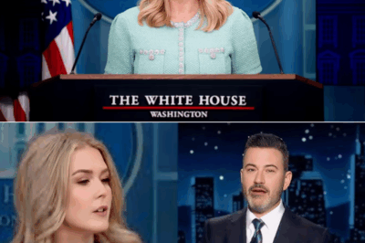 BREAKING: Jimmy Kimmel HUMILIATED by Karoline Leavitt’s Epic Comeback After He Took a Cheap Shot—What Sparked the Explosive Moment That Stunned the Studio? Leavitt’s Shocking Reply Left Kimmel Rattled, and Fans Are Going Wild. Discover What Happened in This Jaw-Dropping TV Moment!