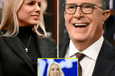 TV SHOWDOWN: Pam Bondi Leaves Stephen Colbert STUNNED on LIVE TV—The Savage Comeback That Had Producers in a Panic!”