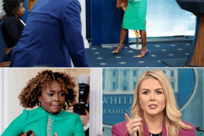 “🚨 LIVE CLASH: Caroline Leavitt’s Sharply Worded Attack on Karine Jean-Pierre Leaves Viewers Stunned—Crowd ERUPTS in Applause!”