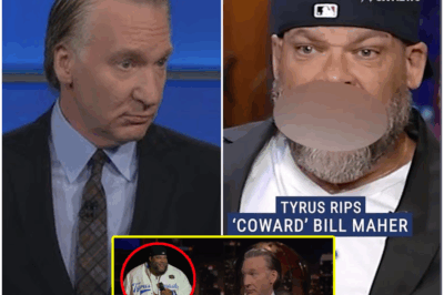 “Tyrus Calls Bill Maher a ‘Coward’ in Heated LIVE TV Clash—The Studio Falls Silent After the Explosive Moment!” Tensions boiled over in an unforgettable on-air moment when Tyrus called Bill Maher a “coward” during a fiery live TV exchange. The remark stunned both the studio and the audience, leaving everyone in complete silence. What triggered Tyrus’ sharp outburst, and how did Maher react to the accusation? The aftermath has sent shockwaves through the media world, with fans and critics alike reacting to the explosive confrontation. Find out what happened next and why this on-air clash has everyone talking!