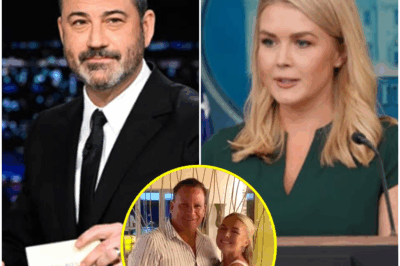 “Jimmy Kimmel UNDER FIRE: Rude Behavior and Insulting Remarks Toward Karoline Leavitt and Her Husband Spark Outrage!” Jimmy Kimmel is facing intense backlash after making rude and insulting remarks about Karoline Leavitt and her husband during a recent segment. The comments, which many are calling disrespectful and unprofessional, have sparked outrage among viewers, with accusations that Kimmel has crossed the line as a public figure. The exchange has left fans questioning Kimmel’s behavior and whether it’s appropriate for a late-night host to engage in such personal attacks. Was this just a moment of bad humor, or has Kimmel’s conduct gone too far? Find out the shocking details and the fallout.