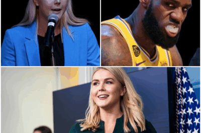 “Karoline Leavitt Responds to LeBron James with Just 17 Words After He Called Her ‘KKK Barbie’—And Left Him Speechless!” In a jaw-dropping exchange, Karoline Leavitt calmly responded to LeBron James’ offensive “KKK Barbie” comment with just 17 powerful words. Her composed response left James speechless and forced him to confront the larger consequences of his inflammatory remarks—something he’s long avoided. In that single, frozen moment, Leavitt exposed more about LeBron’s past than any journalist ever could. Was this a calculated response or a gut-punch that took James by surprise? Find out how Leavitt’s measured words turned the tables in this explosive confrontation.