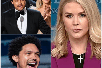 “SHOCKING: Trevor Noah STORMS OFF After Karoline Leavitt EXPOSES His Secrets LIVE—You Won’t Believe What Happened!” In one of the most unforgettable moments in live TV history, Trevor Noah stormed off the set after Karoline Leavitt dropped a bombshell that exposed his hidden secrets in front of millions of viewers. What started as a casual conversation quickly escalated into an explosive confrontation, leaving Noah speechless and visibly enraged. What did Leavitt reveal that sent Noah into a fury and forced him to exit mid-show? Fans and viewers are buzzing with questions, and the viral fallout is only beginning. Get all the shocking details about this explosive live TV moment.