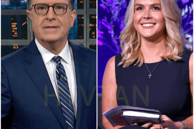 SHOCKING SHOWDOWN: Karoline Leavitt Hijacks Stephen Colbert’s Stage in Fiery Clash—Audience Gasped, Segment Cut Short, and TV History Made!