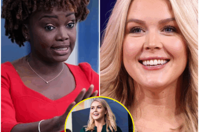 CAROLINE LEAVITT DESTROYS KARINE JEAN-PIERRE LIVE ON TV—THE VERBAL SHOWDOWN THAT LEFT THE CROWD CHEERING AND JEAN-PIERRE FLUSTERED! In an unforgettable moment of live TV drama, Caroline Leavitt took on Karine Jean-Pierre in a fiery interview that left the White House Press Secretary visibly flustered. What started as a typical interview quickly escalated into a heated verbal showdown, with Leavitt delivering sharp, fact-based criticism that had Jean-Pierre stumbling for answers. The crowd was left roaring in applause as Leavitt expertly dismantled Jean-Pierre’s responses, delivering a final blow that shocked viewers. What did Leavitt say that had such an explosive impact? This shocking moment will leave you on the edge of your seat—don’t miss the full drama!