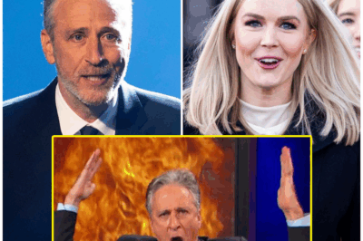 JON STEWART TAKES A SHOT AT KAROLINE LEAVITT—BUT HER DEVASTATING COMEBACK LEAVES HIM HUMILIATED, AND THE INTERNET CAN’T STOP LAUGHING! In an unforgettable and epic moment on live television, Jon Stewart attempted to take a playful jab at Karoline Leavitt, only to be completely humiliated by her savage comeback. The exchange, which quickly turned into a full-blown verbal showdown, has set the internet ablaze with laughter and admiration for Leavitt’s quick wit. Stewart, known for his sharp humor and iconic comedy skills, thought he could easily get the upper hand—until Leavitt flipped the script and turned his own joke back on him. The result was nothing short of spectacular as Stewart struggled to recover from the surprise blow.  Leavitt’s witty and fearless response left Stewart flustered and the studio audience roaring with laughter. What Stewart thought would be a clever joke quickly became the defining moment of the night, with the internet erupting in hysteria over Leavitt’s brilliance. Fans and critics alike are buzzing over how Leavitt not only held her own but completely turned the tables on the celebrated comedian. What really went down during this explosive exchange, and how did Leavitt manage to humiliate Stewart in front of millions? The viral moment is now the talk of the internet, and the answer is far from what anyone expected.