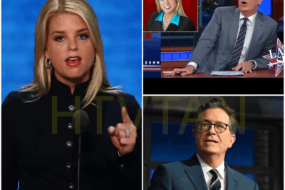 “Pam Bondi FLIPS The Late Show LIVE—Stephen Colbert Left SHAKEN After Brutal On-Air Clash, Issues Private Apology Backstage as Suspension Rumors Swirl! The Jaw-Dropping Comeback That Silenced the Studio and May Change Late-Night TV Forever!”