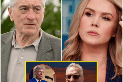 “Karoline Leavitt SHUTS DOWN Hollywood Legend Robert De Niro on Live TV—A Brutal On-Air Clash You Can’t Miss!” In a jaw-dropping moment on live TV, Karoline Leavitt faced off with Hollywood legend Robert De Niro, and the exchange turned into a public meltdown no one saw coming. What started as a seemingly routine interview quickly escalated into a brutal takedown that left the actor speechless, the studio stunned, and the internet ablaze. This unfiltered confrontation exposed a shocking rift between old-guard celebrity activism and the new wave of unapologetic political firebrands. Did De Niro just lose his grip on the culture war? Watch the collision that left Hollywood shaken and Gen Z obsessed!