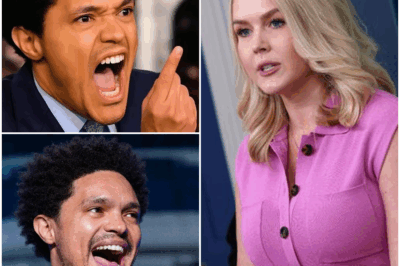 “BREAKING: Trevor Noah Walks Off The Daily Show Set After Karoline Leavitt EXPOSES His Hidden Secrets—The Explosive Moment That Took TV by Storm!” In an unprecedented TV moment, Trevor Noah walked off the set of The Daily Show after Karoline Leavitt dropped bombshell revelations about his private life. The tension between the two stars escalated quickly, with Leavitt exposing what many are calling Noah’s hidden secrets. The explosive confrontation shocked viewers, and the fallout has left the media world reeling. What exactly did Leavitt reveal, and how did it cause Noah to abruptly leave his own show? This shocking moment has sent shockwaves through television—watch the full breakdown before it disappears!