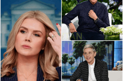 SHOCKING TURNAROUND: Ellen DeGeneres MOCKS Karoline Leavitt’s Cross—Only to Discover the GREATNESS of GOD! 😱 In an Unexpected Twist, Ellen’s Harsh Criticism Quickly Backfires as She’s Left Stunned by the Profound Impact of Leavitt’s Faith.