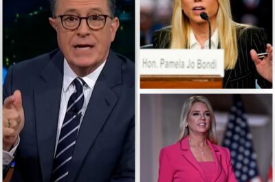 TV SH0CKER: Pam Bondi STUNS Stephen Colbert LIVE on ‘The Late Show’ With BRUTAL Comeback—Audience Gasps, Colbert Left Speechless, and Producers Reportedly Panicked as Segment Spirals Out of Control!