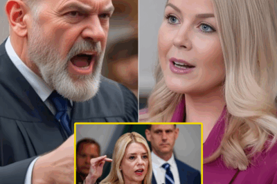 Courtroom Explosion No One Saw Coming: Karoline Leavitt Slapped With $100K Fine for Insulting Biden—Then Pam Bondi Shocks the Nation With 7-Minute Takedown of the Judge That Sent Legal and Political America Into Total Meltdown”