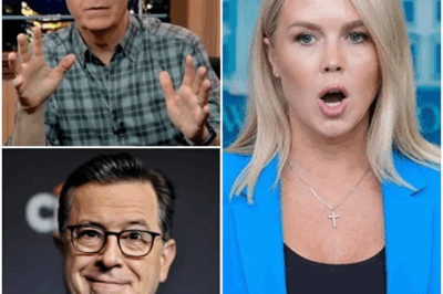 “Karoline Leavitt SHOCKS Stephen Colbert LIVE—Producers Forced to Cut the Segment After Fiery On-Air Confrontation!” What was meant to be a light-hearted exchange on The Late Show turned into an explosive political battle when Karoline Leavitt launched a blistering takedown of Stephen Colbert’s jokes. Leavitt didn’t back down, countering Colbert’s quips with sharp facts and a fearless approach. The tension in the studio was palpable as the crowd fell silent, and producers scrambled to intervene, cutting the segment abruptly. The shocking confrontation is now going viral, and it may signal a turning point in late-night television. What happened behind the scenes? Get the full, explosive details here.