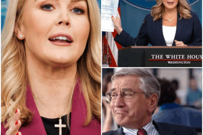 KAROLINE LEAVITT SHATTERS ROBERT DE NIRO ON LIVE TV—HIS REACTION LEAVES SOCIAL MEDIA EXPLODING! 😱🔥  The cameras were rolling. The lights were shining. Robert De Niro thought he owned the night. But Karoline Leavitt wasn’t following Hollywood’s script. When the crowd heard her final words, even producers froze. She flipped the script, rewrote the scene, and walked off with every eye still on her. What did Karoline say that completely shattered De Niro’s moment? Find out how this unforgettable TV moment has set social media ablaze! 🔥👇