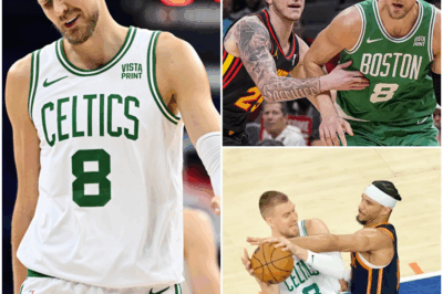 “BREAKING: Massive NBA Three-Team Trade Finalized—Kristaps Porzingis to Hawks, Terance Mann and No. 22 Pick to Nets, Georges Niang to Celtics! Shockwaves Across the League as Shams Charania Reports on Groundbreaking Deal. What Does This Bold Move Mean for the Future of the Eastern Conference? Will the Hawks, Nets, and Celtics Shake Up the NBA Landscape with These Major Roster Changes? Get Ready for the Most Unpredictable Season Yet!”