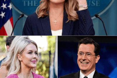 “Karoline Leavitt’s Explosive NBC Comments About Stephen Colbert’s Show Being Cut Short: A Shocking Revelation That Has America Questioning the Truth”