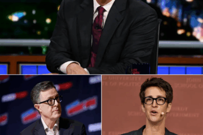 “SHOCKING TWIST: AFTER THE LATE SHOW CANCELLATION, STEPHEN COLBERT TEAMS UP WITH RACHEL MADDOW FOR EXPLOSIVE NEW SHOW—IS THIS THE FUTURE OF LATE-NIGHT TV?”