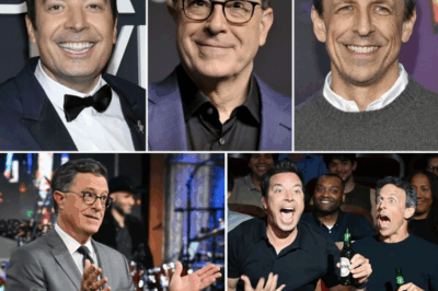 “Jimmy Fallon and Fellow Comedy Stars Come Together to Support Colbert After ‘The Late Show’ Cancellation – A Night of Unseen Solidarity!”