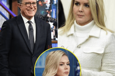 “Colbert Mocks Karoline Leavitt with ‘Your Body Language Just Filed for Divorce,’ but Her Epic Comeback Sends Him Into Panic! The Shocking Reversal That Left Colbert Red-Faced—How Leavitt’s Bold Response