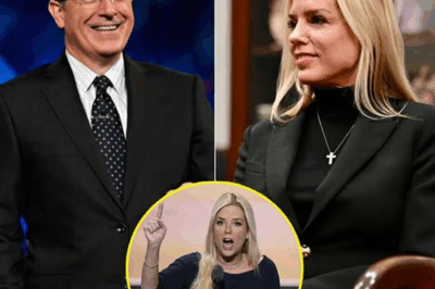 “Stephen Colbert Stunned Into Silence After Pam Bondi’s Savage One-Liner on The Late Show—‘You Picked the Wrong Woman to Try and Humiliate, I Don’t Flinch, I Fire Back’! Is This the End of Colbert’s Reign?