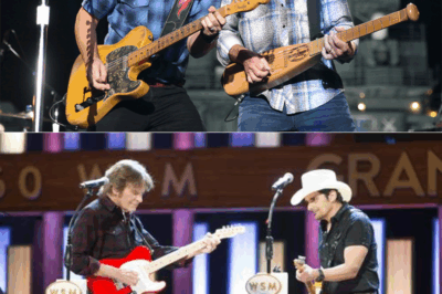 Watch Brad Paisley and Rock Legend John Fogerty Team Up for an Unforgettable ‘Proud Mary’ Performance at the Grand Ole Opry—The Energy is Off the Charts!”