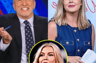 “Jon Stewart’s Attempt at Humor Falls Flat—Karoline Leavitt’s Hilarious One-Liner Leaves the Audience In Stitches and the Internet Buzzing!”