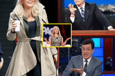 Karoline Leavitt Takes Over Stephen Colbert’s Stage in Explosive Confrontation—The Moment That Left Colbert Speechless and Sent the Internet Into a Frenzy!”