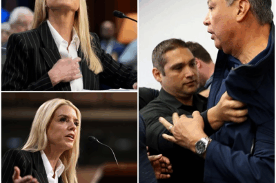 “Pam Bondi’s SHOCKING On-Air Meltdown: Constitutional Question Shatters Her Composure—Is She Hiding a Dark Secret?”