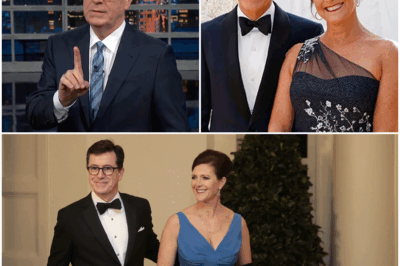 The Unscripted Truth: Stephen Colbert’s Career In Ruins After Wife’s Bombshell! A tribute turns to tragedy as Colbert’s wife unleashes a 9-word confession: ‘I once tried to leave him,’ and revealing the truth of 17 years. See the cameras roll, the public’s shock, and Colbert’s devastating exit. What secret did jokes once hide? Was it confession…or farewell? Find out why America isn’t ready for the truth.”