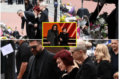 “Sharon Osbourne and Kids in Tears at Ozzy’s Heartbreaking Funeral — The Shocking Moment That Left Fans SPEECHLESS and the Family at Breaking Point! From the Hidden Wedding Ring to Emotional Hugs, The Osbourne Family Reveals Untold Secrets at Ozzy’s Funeral Procession.