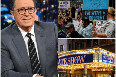 Colbert’s Support Rally Fizzles in NYC as Fans Wonder: Is CBS’s Decision to Cancel The Late Show Part of a Bigger Political Play?”