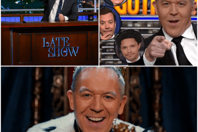 Colbert DETHRONED! 😱 The SHOCKING Secret Behind Gutfeld’s Late-Night Takeover! From Fox News underdog to the KING of comedy-how did he do it? CBS insiders reveal a secret power struggle, backroom deals, and a SHOCKING betrayal that led to Colbert’s downfall. Was it a ratings war? A hidden scandal? Or something far more sinister? Prepare for a tale of ambition, revenge, and the cutthroat world of television. This isn’t just a changing of the guard; it’s a seismic shift that will leave you questioning everything you thought you knew about late-night TV. Click now to uncover the truth!”