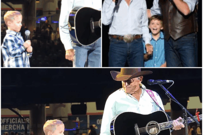 George Strait’s Tear-Jerking Surprise Duet with 6-Year-Old Grandson at RodeoHouston Stuns the World – Why This Moment Will Be Remembered Forever