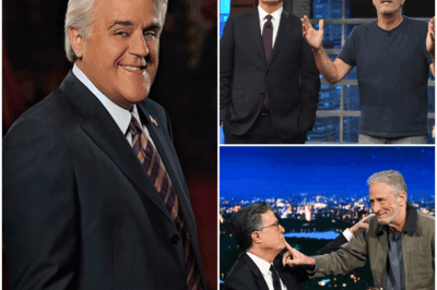 Leno’s Silent WAR: Networks’ Nightmare Unleashed After Colbert’s Firing! Was Silencing the Truth the Real Agenda? Leno’s Shockingly Coded Message That’s Shaking Hollywood to Its Core! The Late-Night Revolt Begins Now! Why Leno’s Words Are Setting Fire to the Industry – And Which Iconic Shows Are Teetering on the Brink of Cancellation? The Hidden Battle for Control of Late-Night TV That Could Change Everything!”