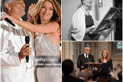 “Heavenly Duet for a Legend: Celine Dion and Andrea Bocelli’s Unforgettable Tribute to Connie Francis—In a breathtaking moment, two of the world’s most iconic voices come together to honor the queen of 1960s pop, Connie Francis. Bocelli’s emotional performance of Panis Angelicus and Dion’s heartfelt tribute with Francis’s first gold record leaves the audience in tears. As the final note of their duet echoed, the cathedral bells rang in honor of a legend. Watch the powerful tribute that will leave you speechless below.”