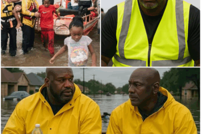 “Shaquille O’Neal and Michael Jordan Lead Texas Relief Effort – Providing Aid and Music to Uplift Flood Victims in Kerrville!”